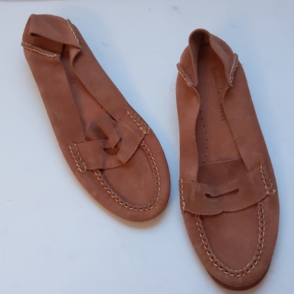 Antonio Garcia handcrafted suede loafers-sz 7 - Picture 1 of 7